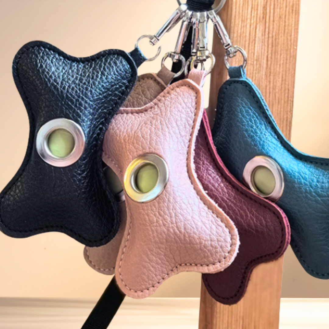 The Signature Vegan Leather Poop Bag Dispenser