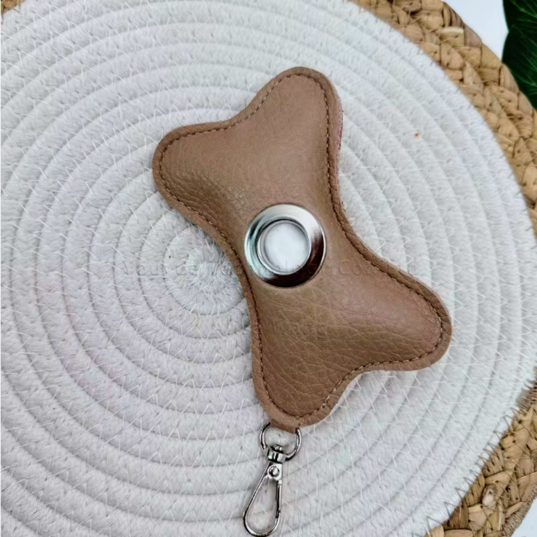 The Signature Vegan Leather Poop Bag Dispenser