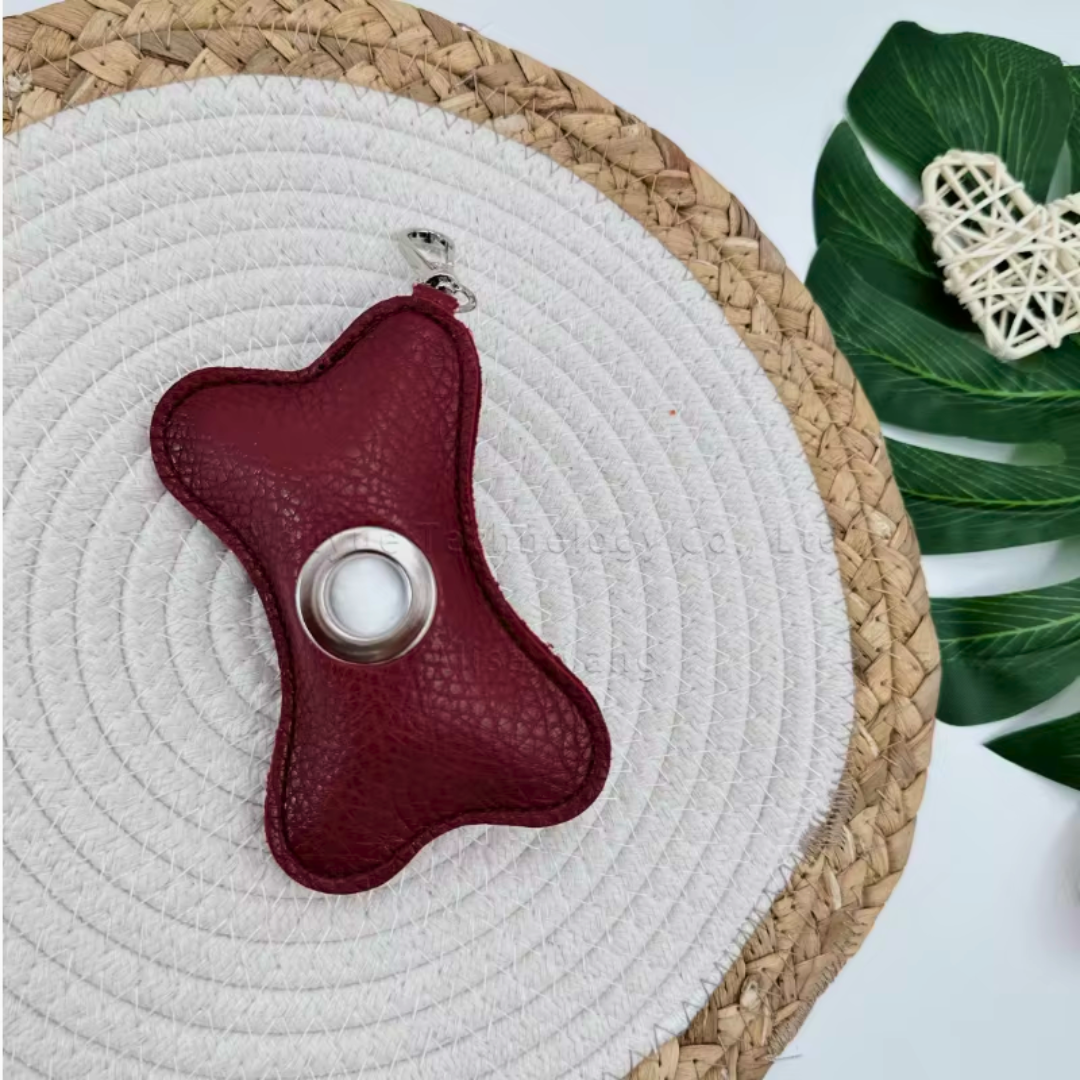 The Signature Vegan Leather Poop Bag Dispenser