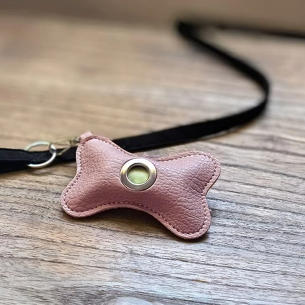 The Signature Vegan Leather Poop Bag Dispenser